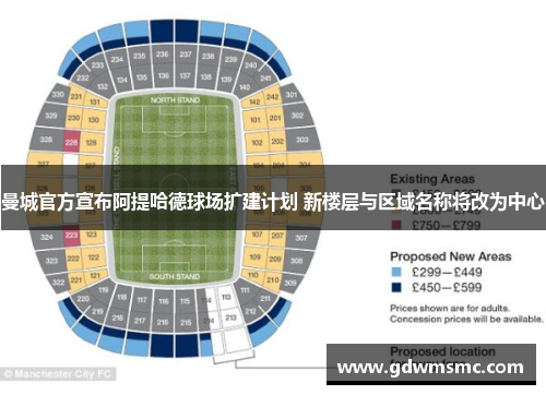 曼城官方宣布阿提哈德球场扩建计划 新楼层与区域名称将改为中心